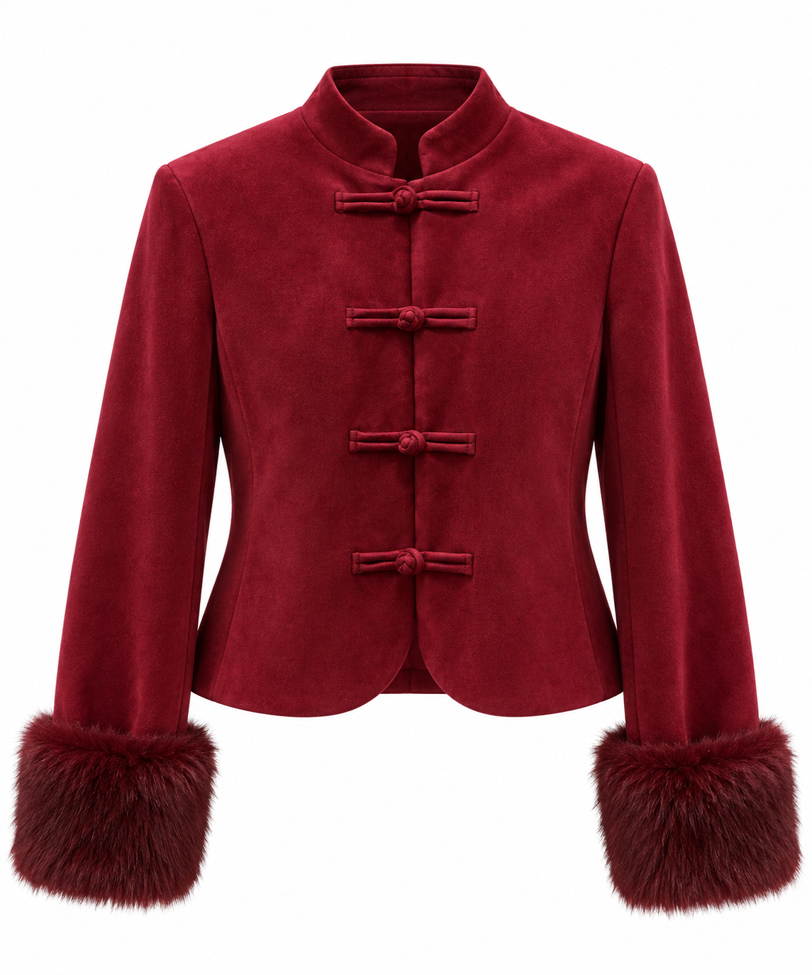 Chaqueta alamares pelo
