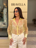 Camisa encaje floral
