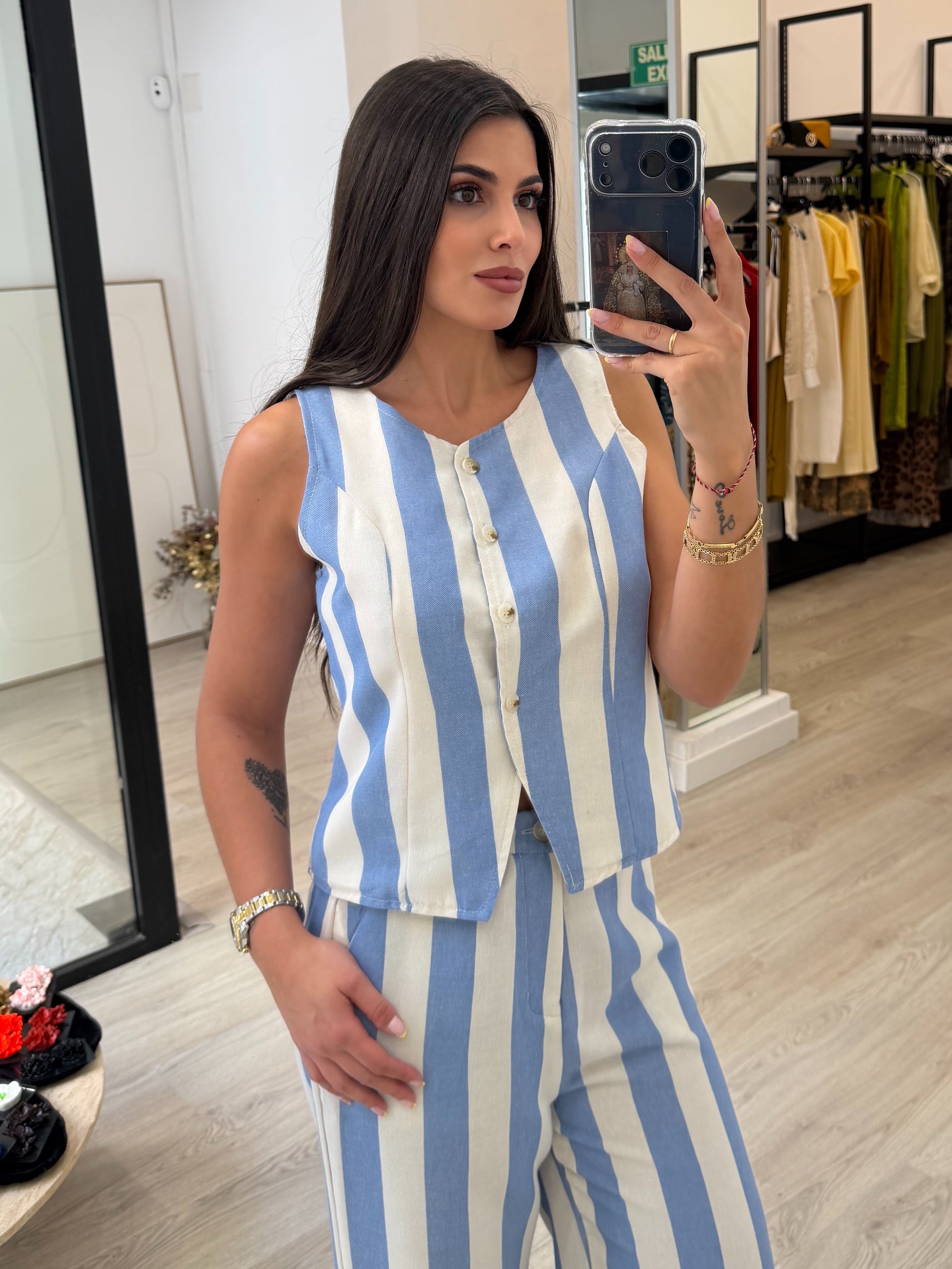 Conjunto dos pieza rayas