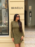 Vestido alamares