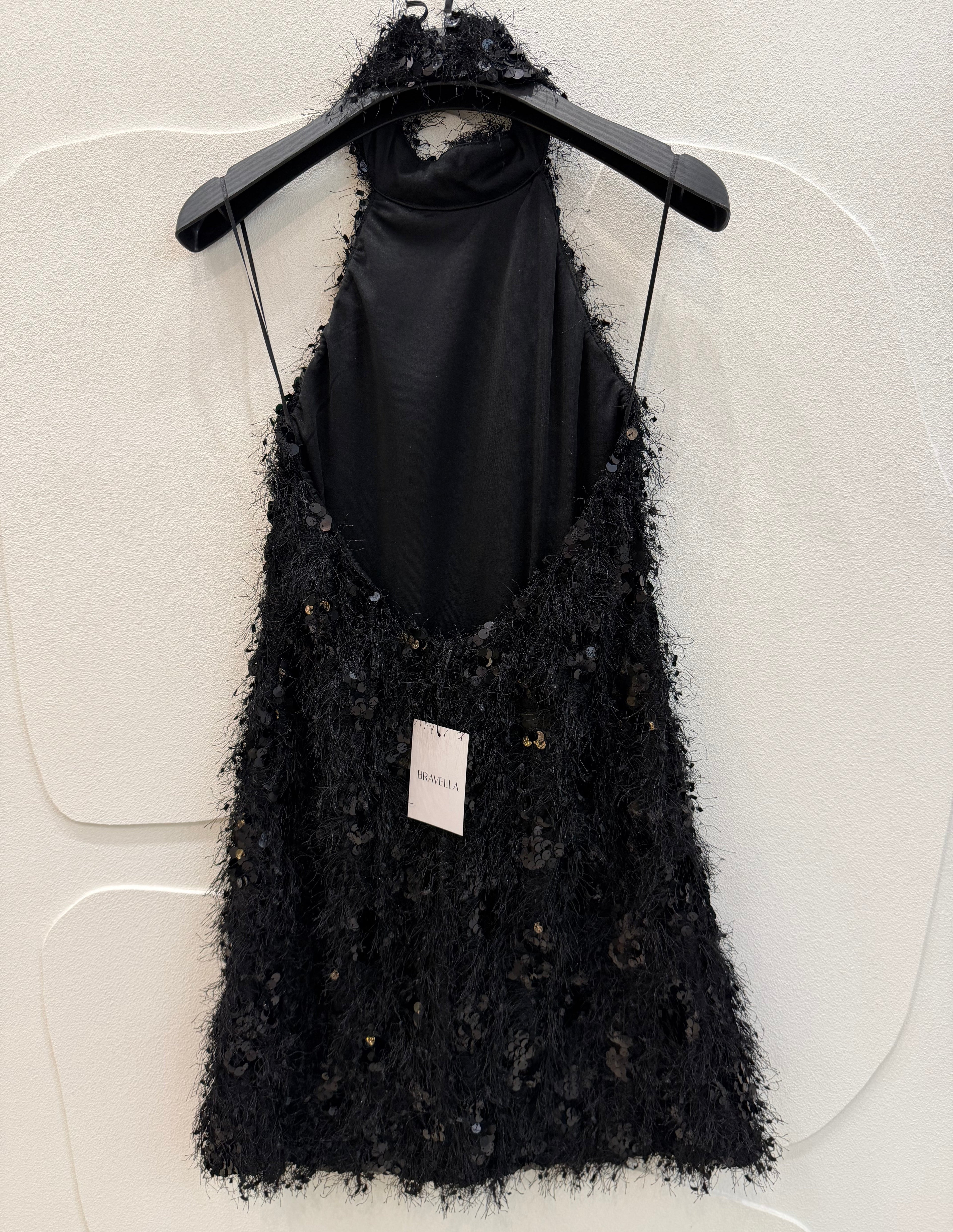 Vestido halter negro