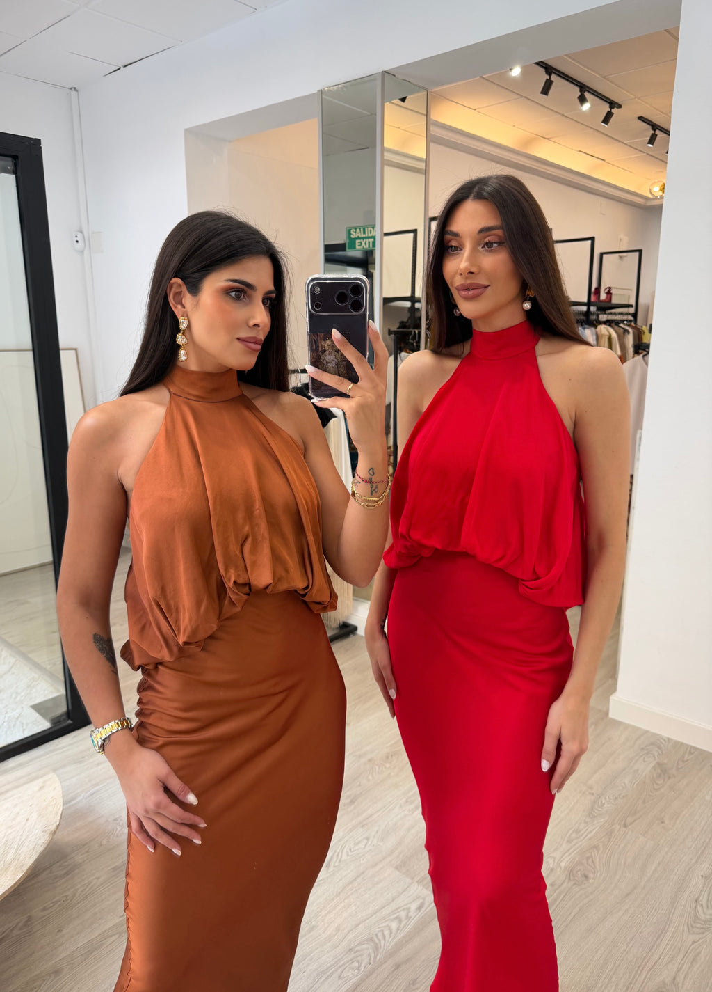 Vestido satinado
