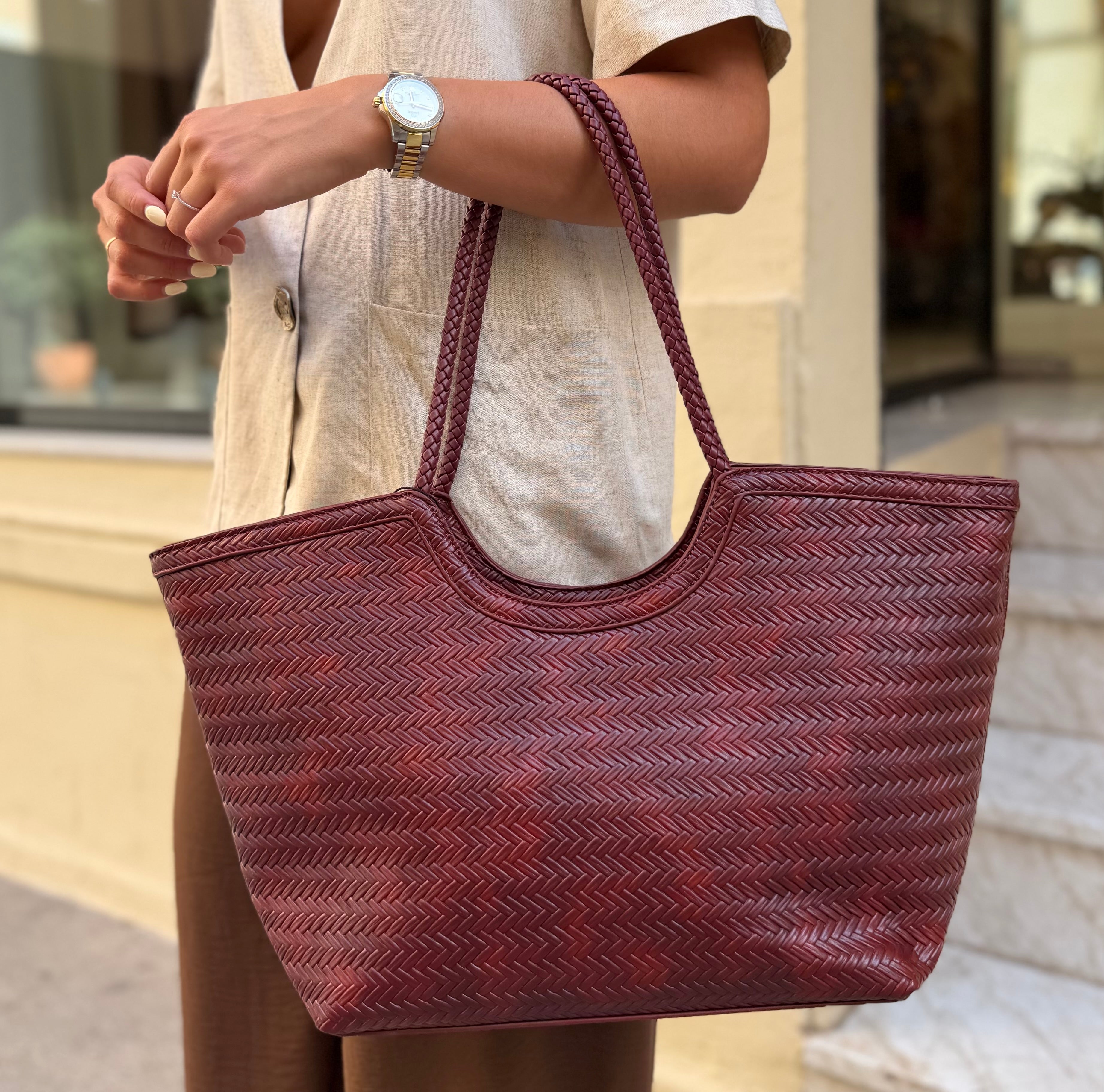 Bolso XL trenzado