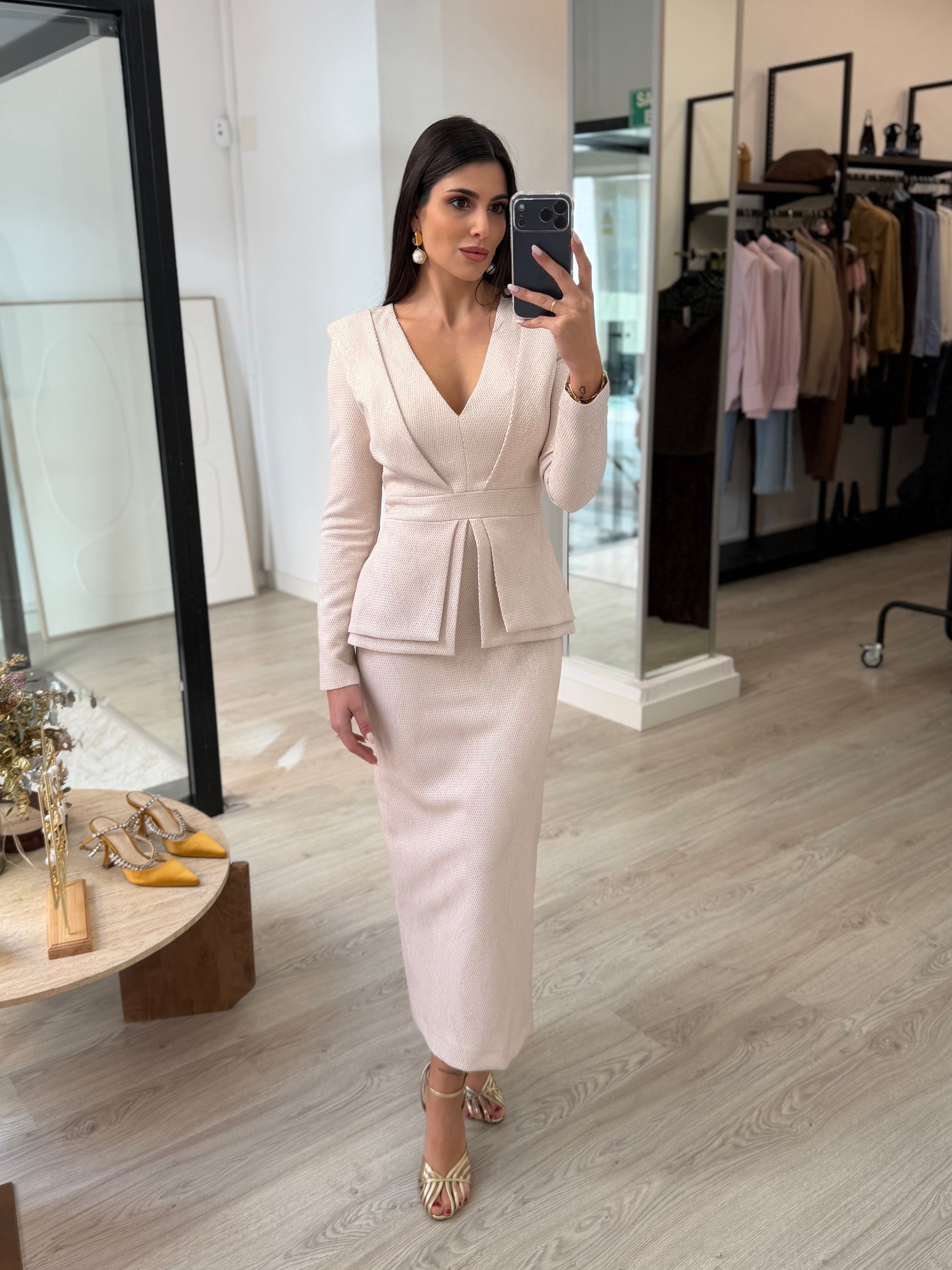 Vestido diamante rosa