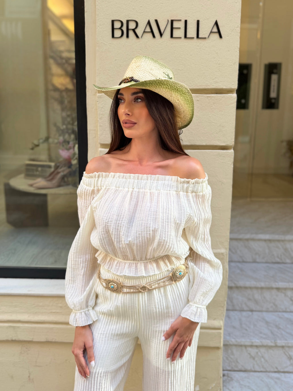Sombrero cowboy oliva