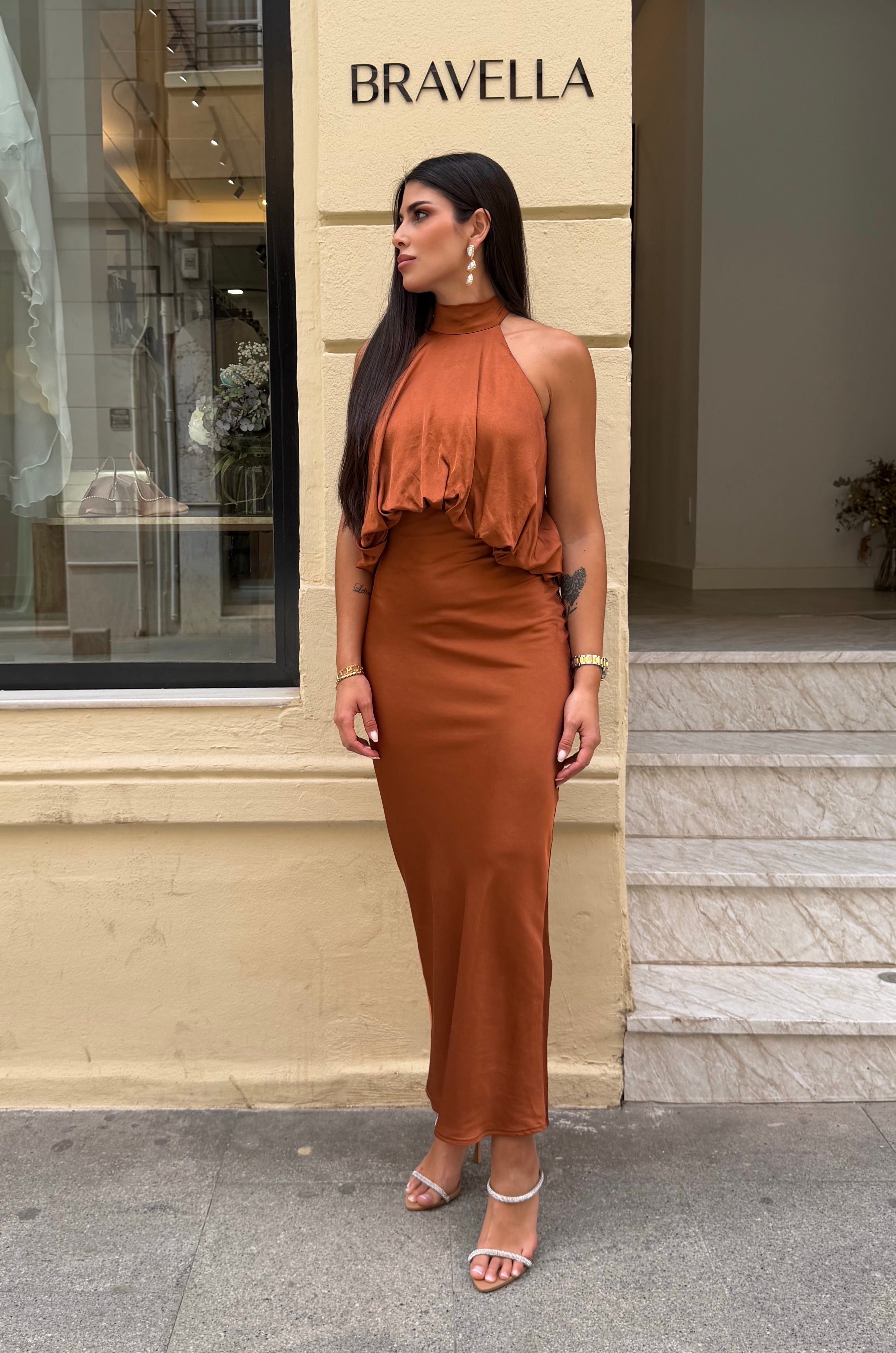 Vestido satinado
