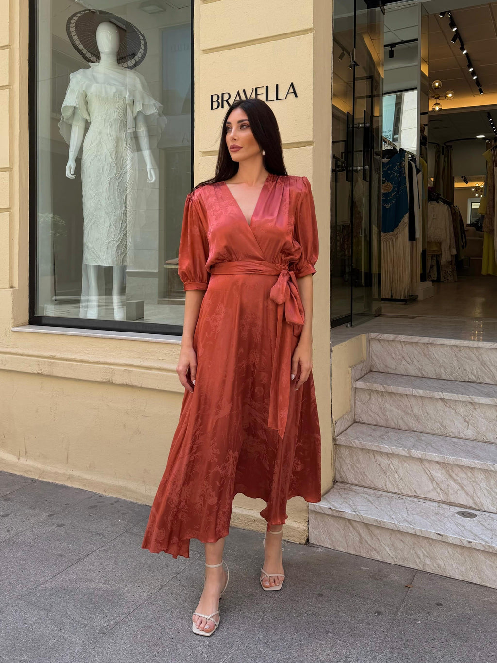 Vestido teja