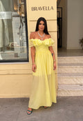 Vestido escote bardot