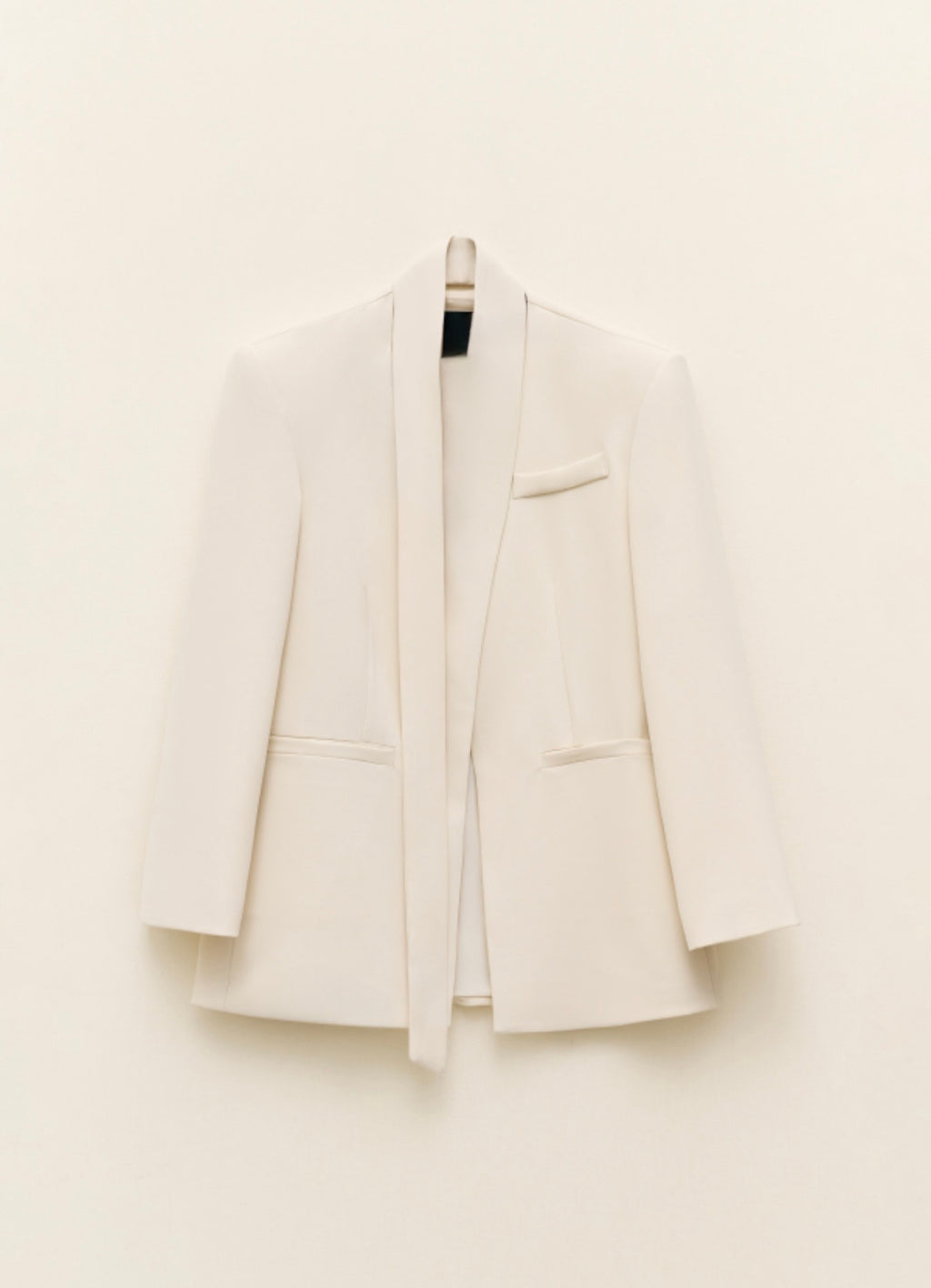 Blazer cruzada blanco crudo