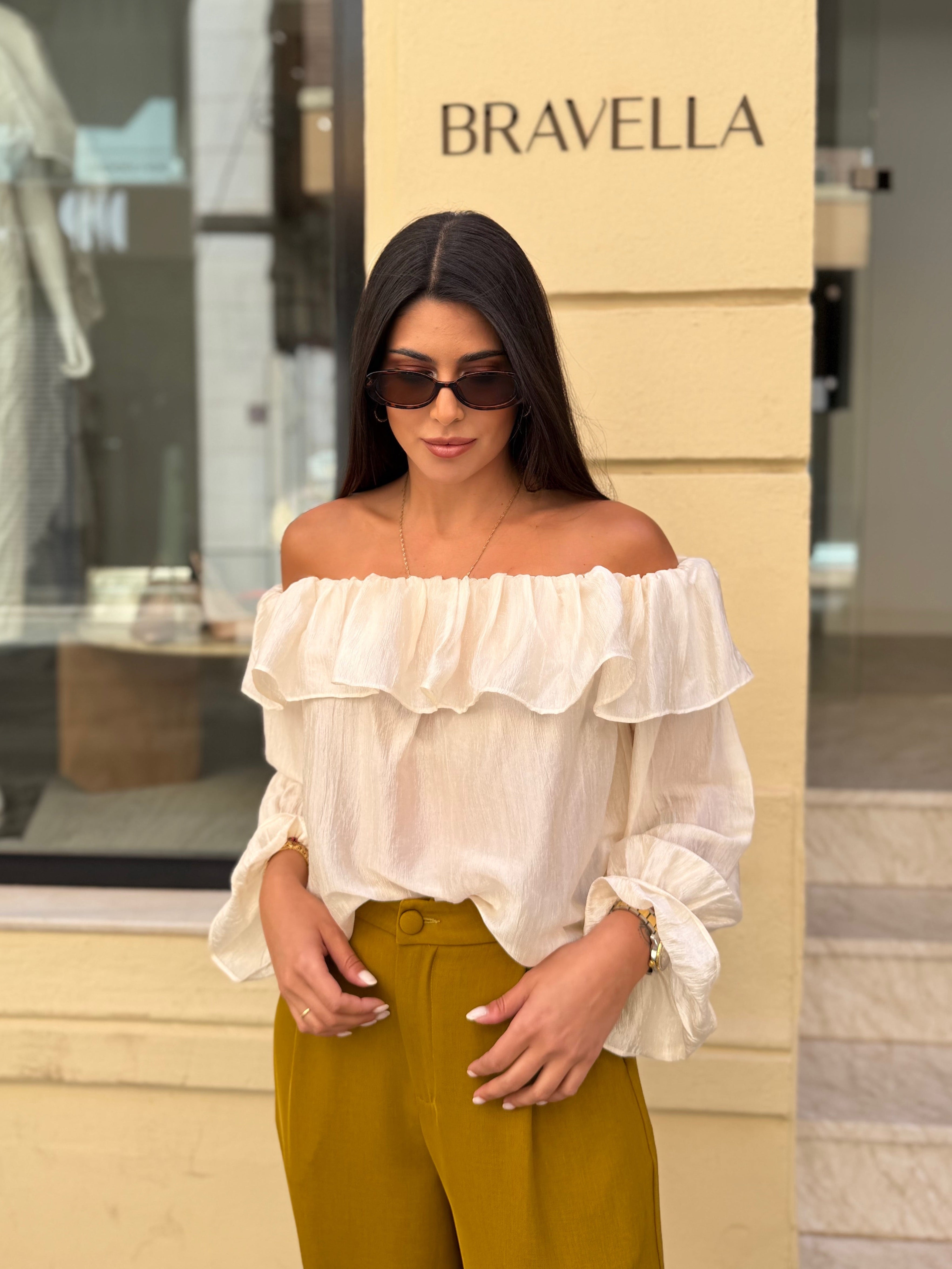 Top escote bardot