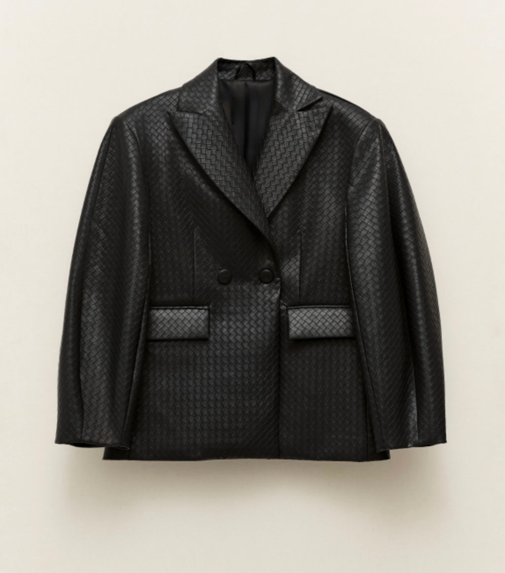 Blazer oversize trenzada