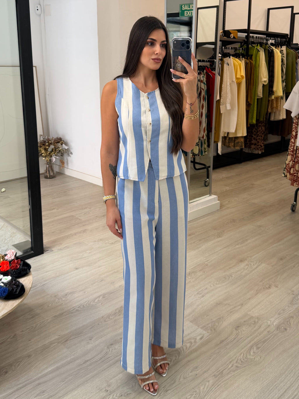 Conjunto dos pieza rayas