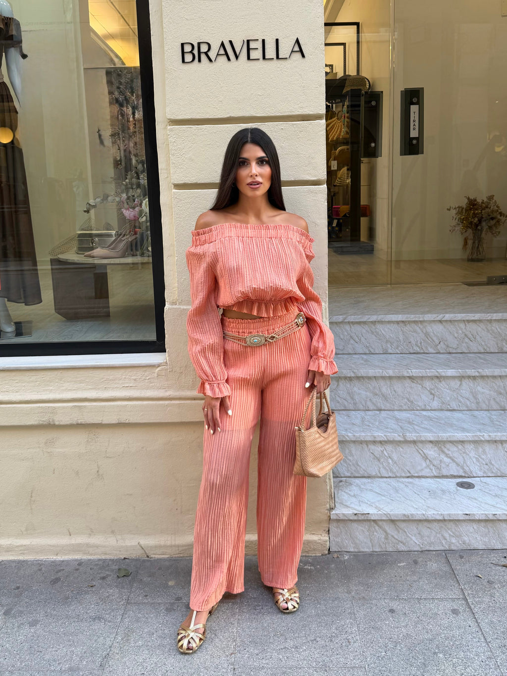Conjunto Capri coral
