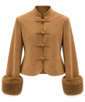 Chaqueta alamares pelo