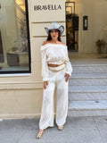 Conjunto Capri blanco roto