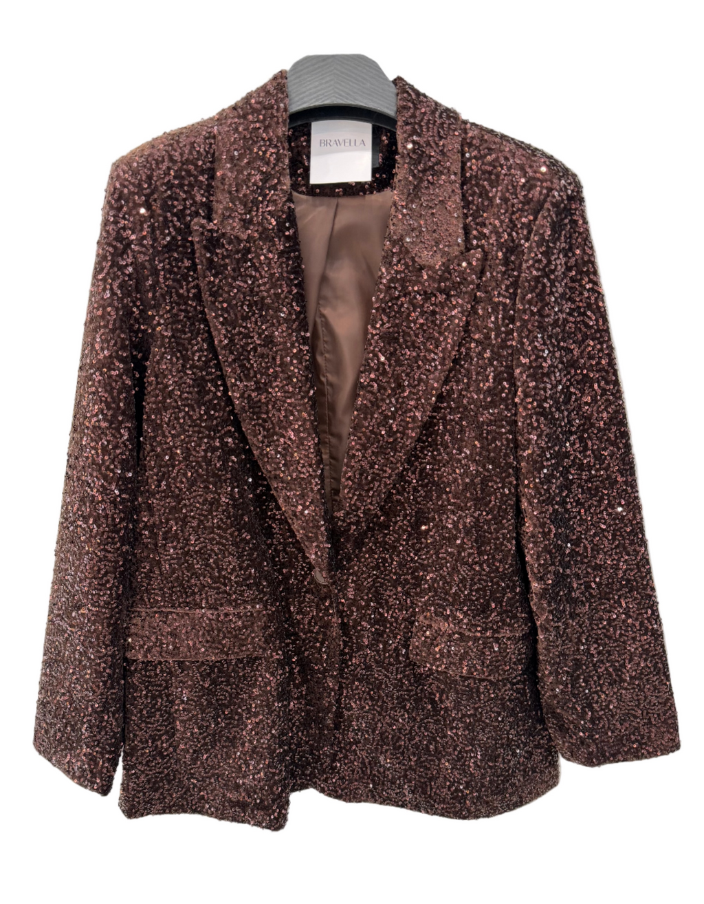 Blazer lentejuela cobre