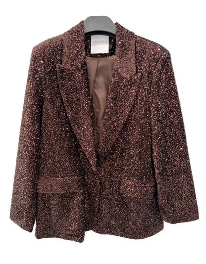 Blazer lentejuela cobre