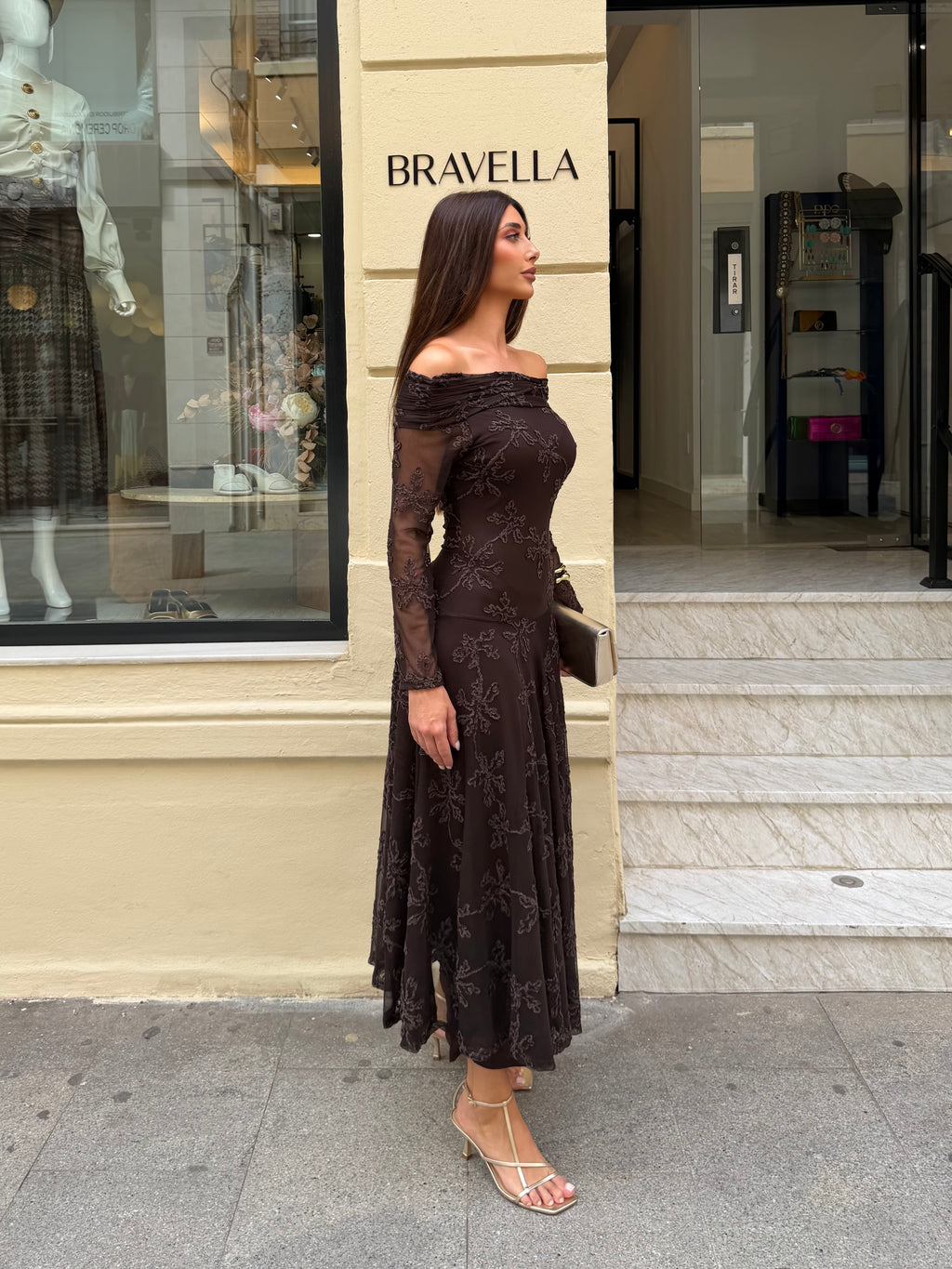 Vestido encaje floral