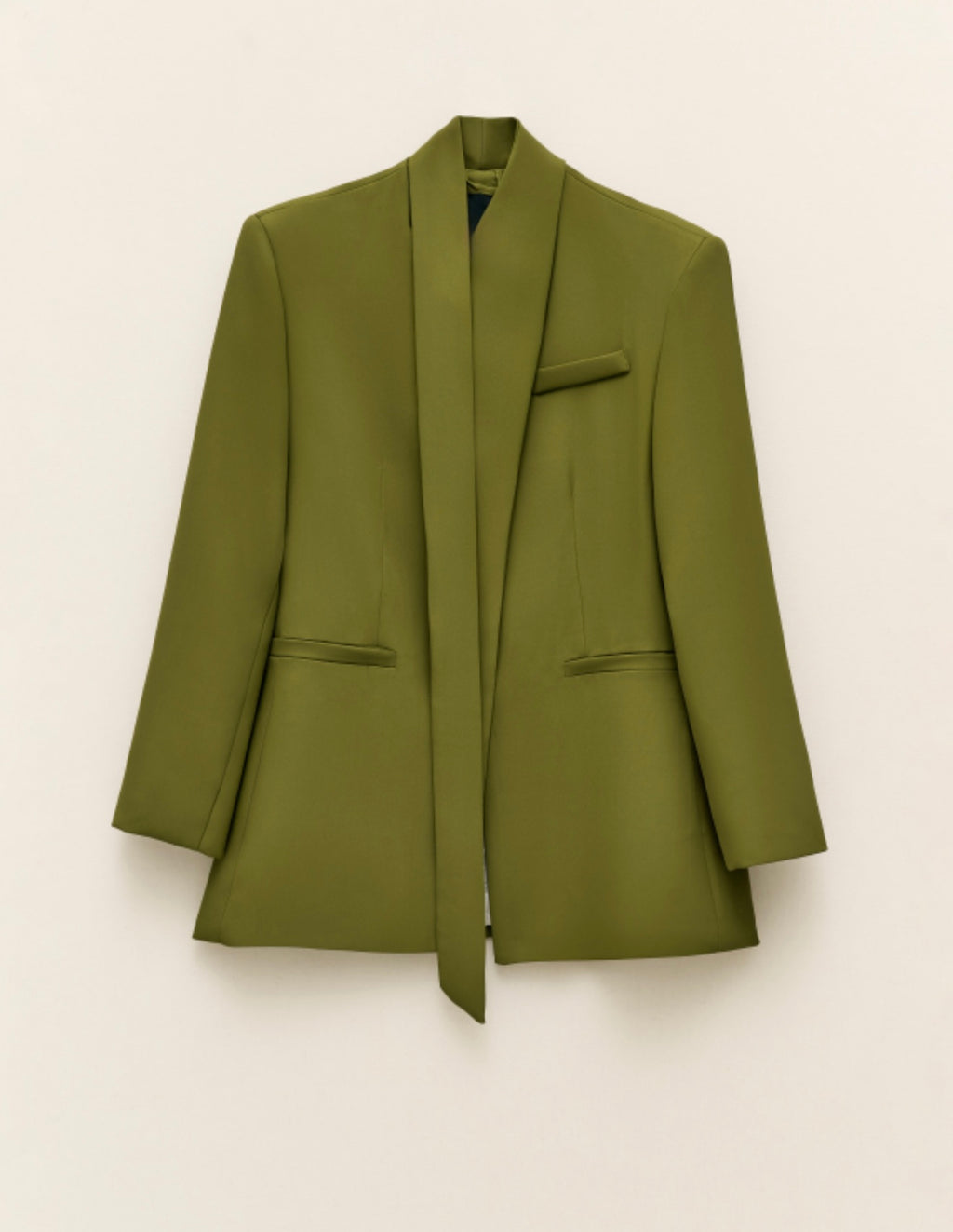 Blazer cruzada verde oliva