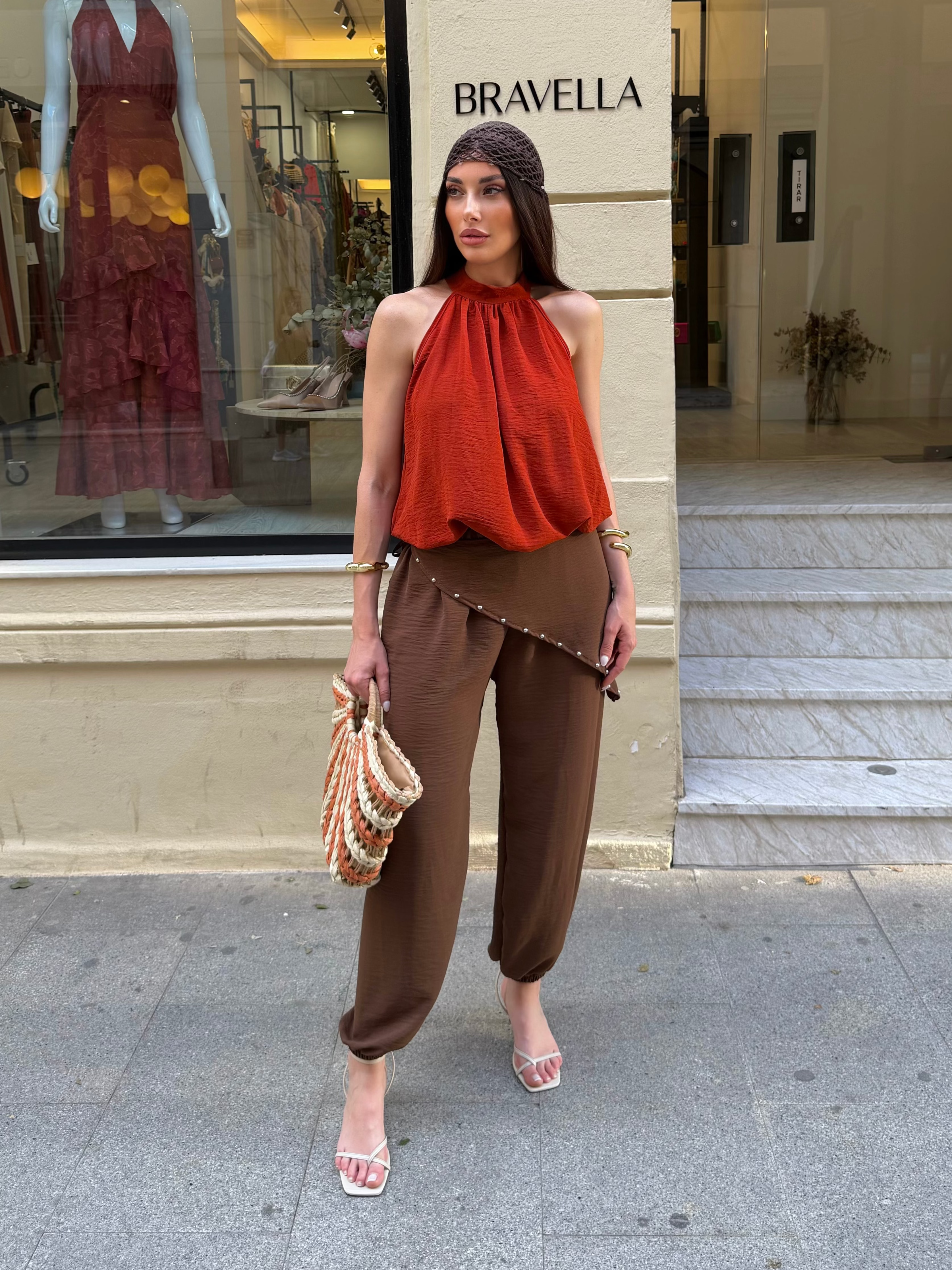 Pantalón bombacho pañuelo