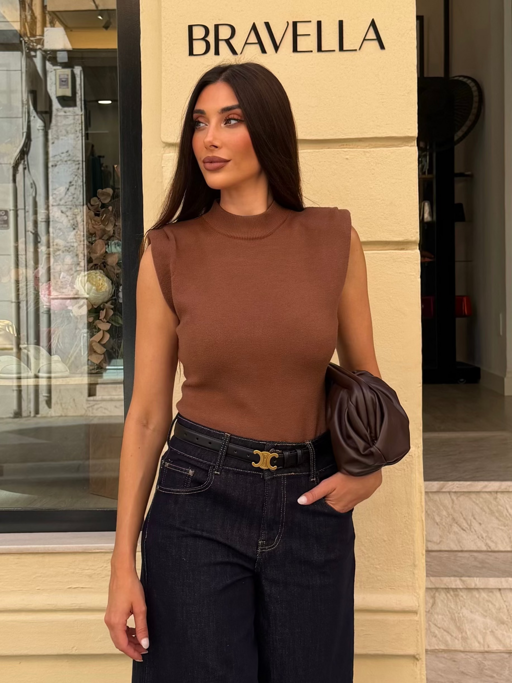 Top hombrera punto