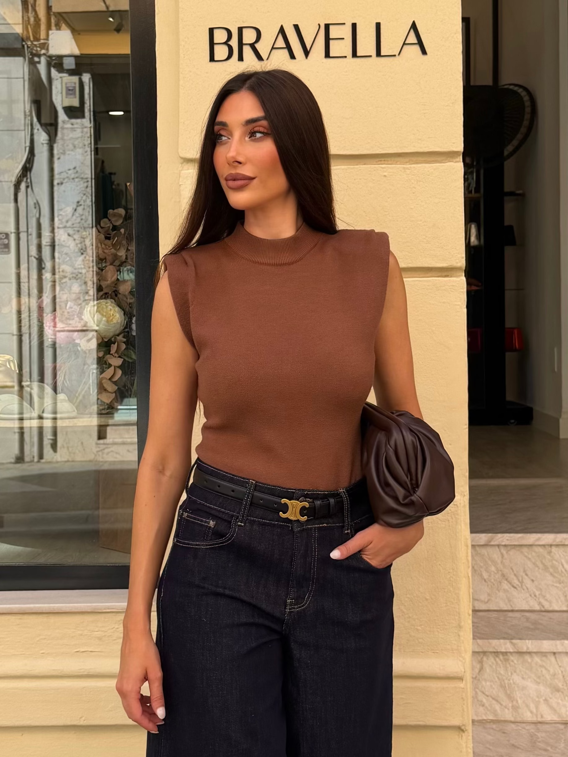 Top hombrera punto