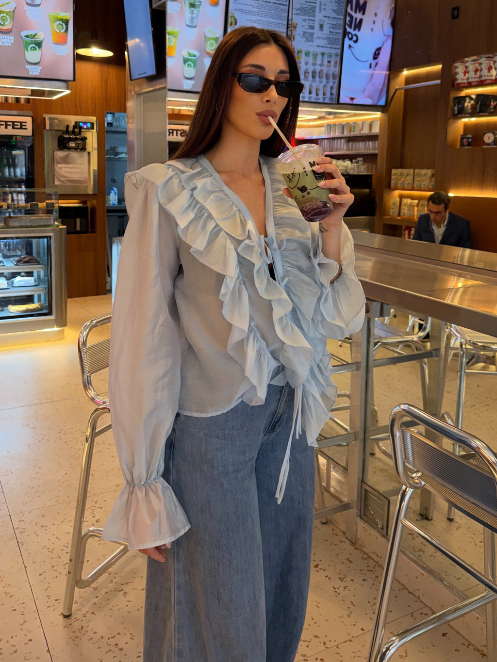 Blusa volantes