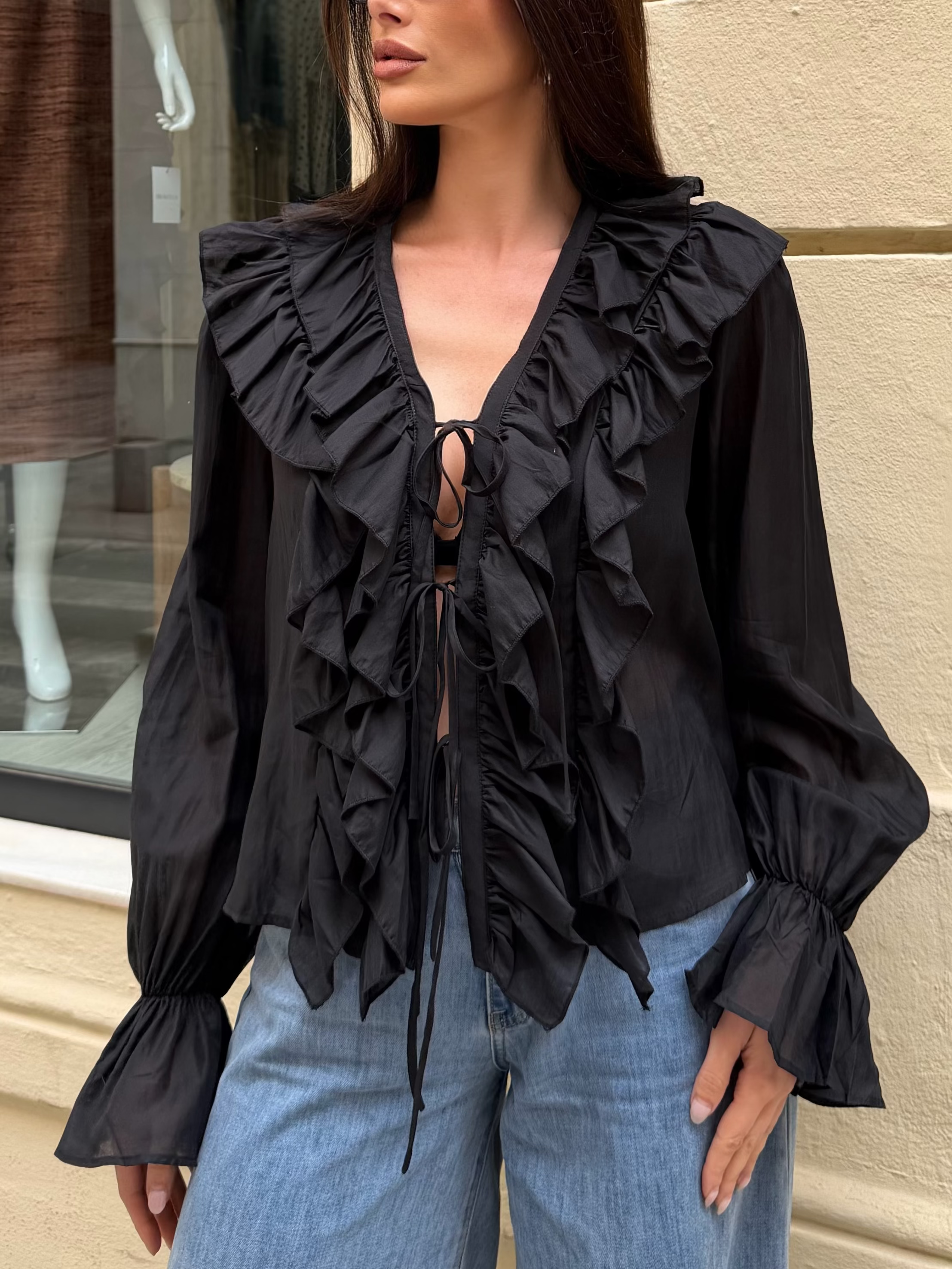 Blusa volantes