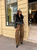 Pantalón barrel zebra