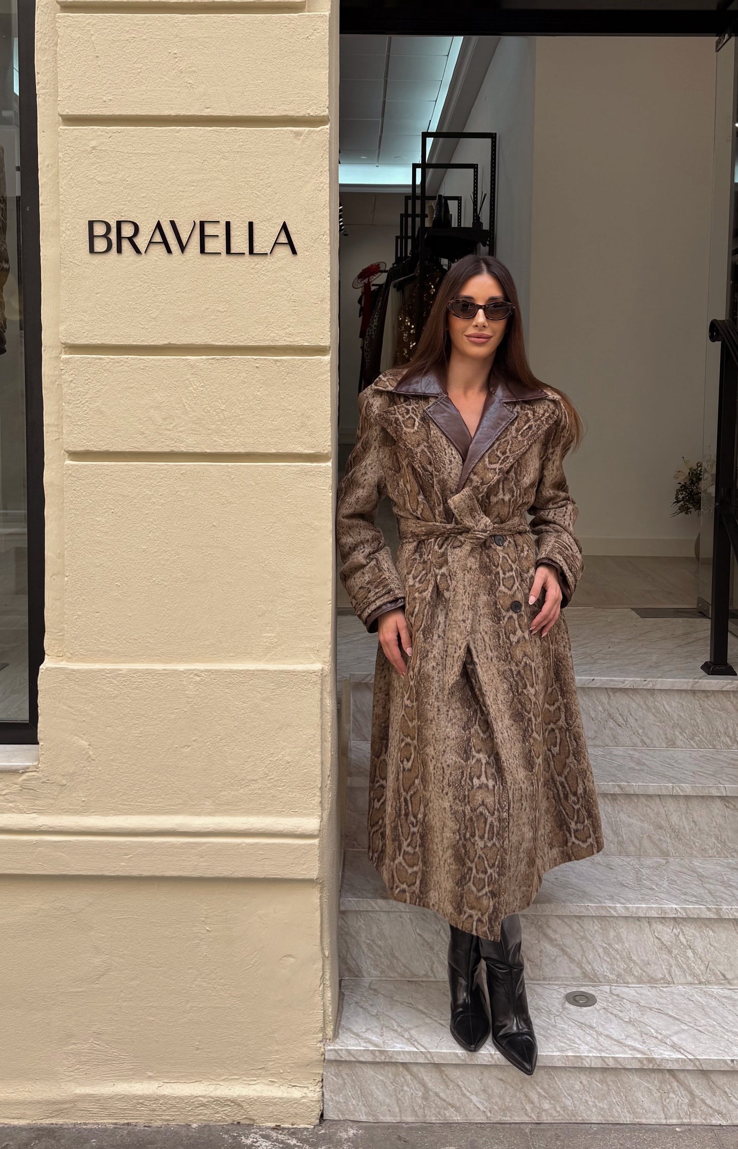 ABRIGO PARKA ANIMAL PRINT