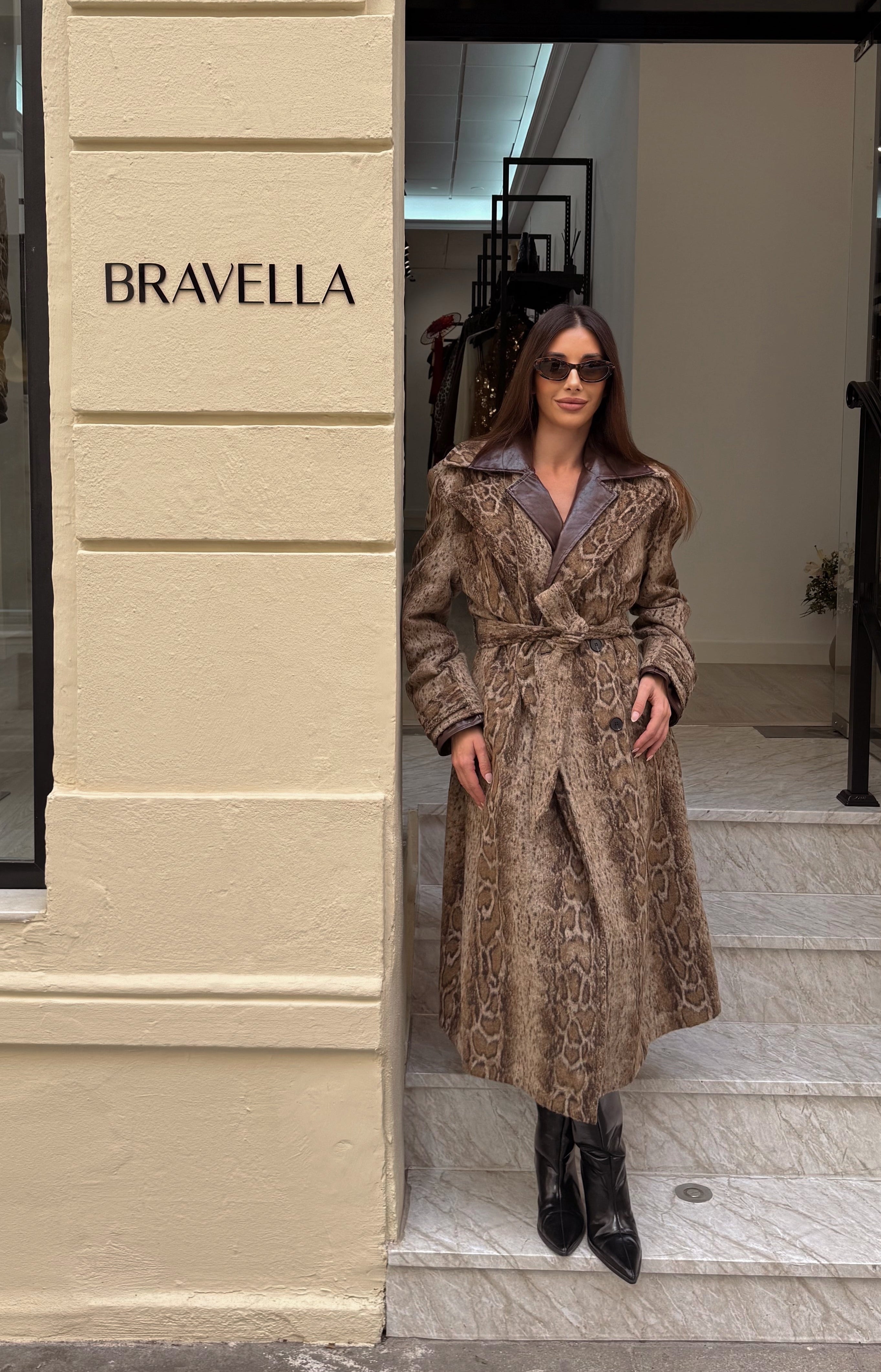 ABRIGO PARKA ANIMAL PRINT