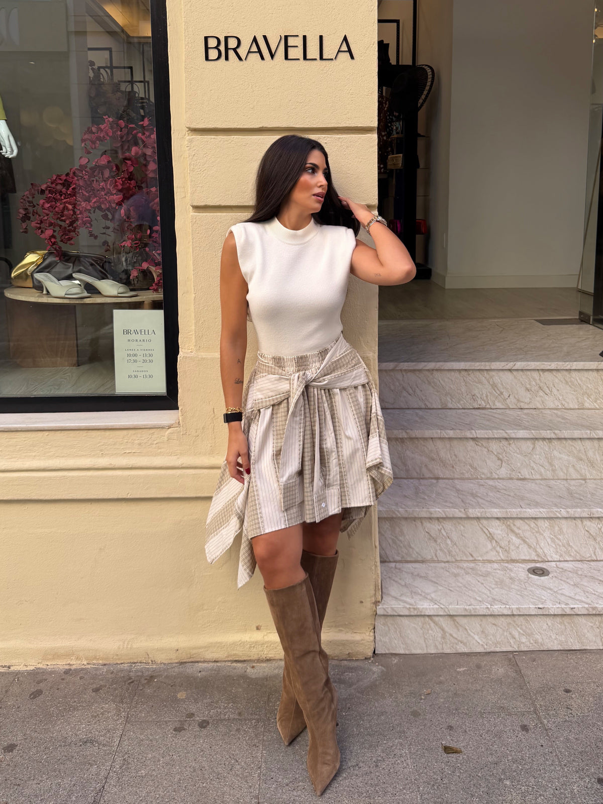 Falda anudada