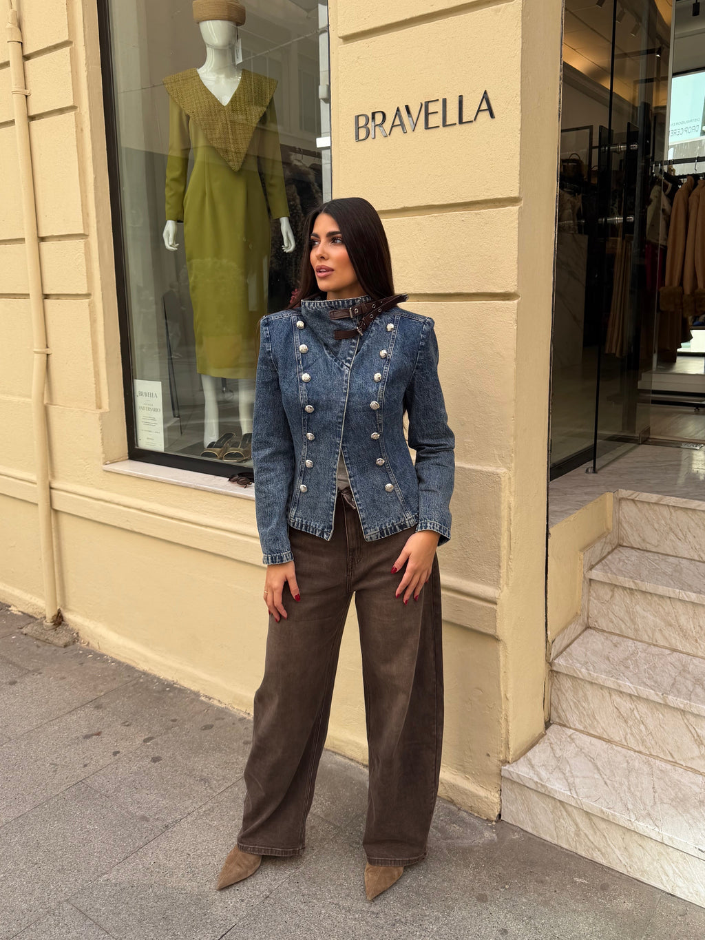 Chaqueta vaquera hebilla