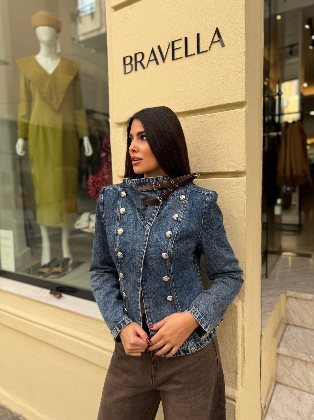 Chaqueta vaquera hebilla