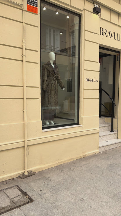 Vestido circo marrón